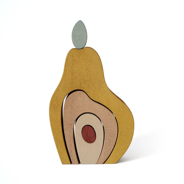 Jouet en bois à empiler -  Poire