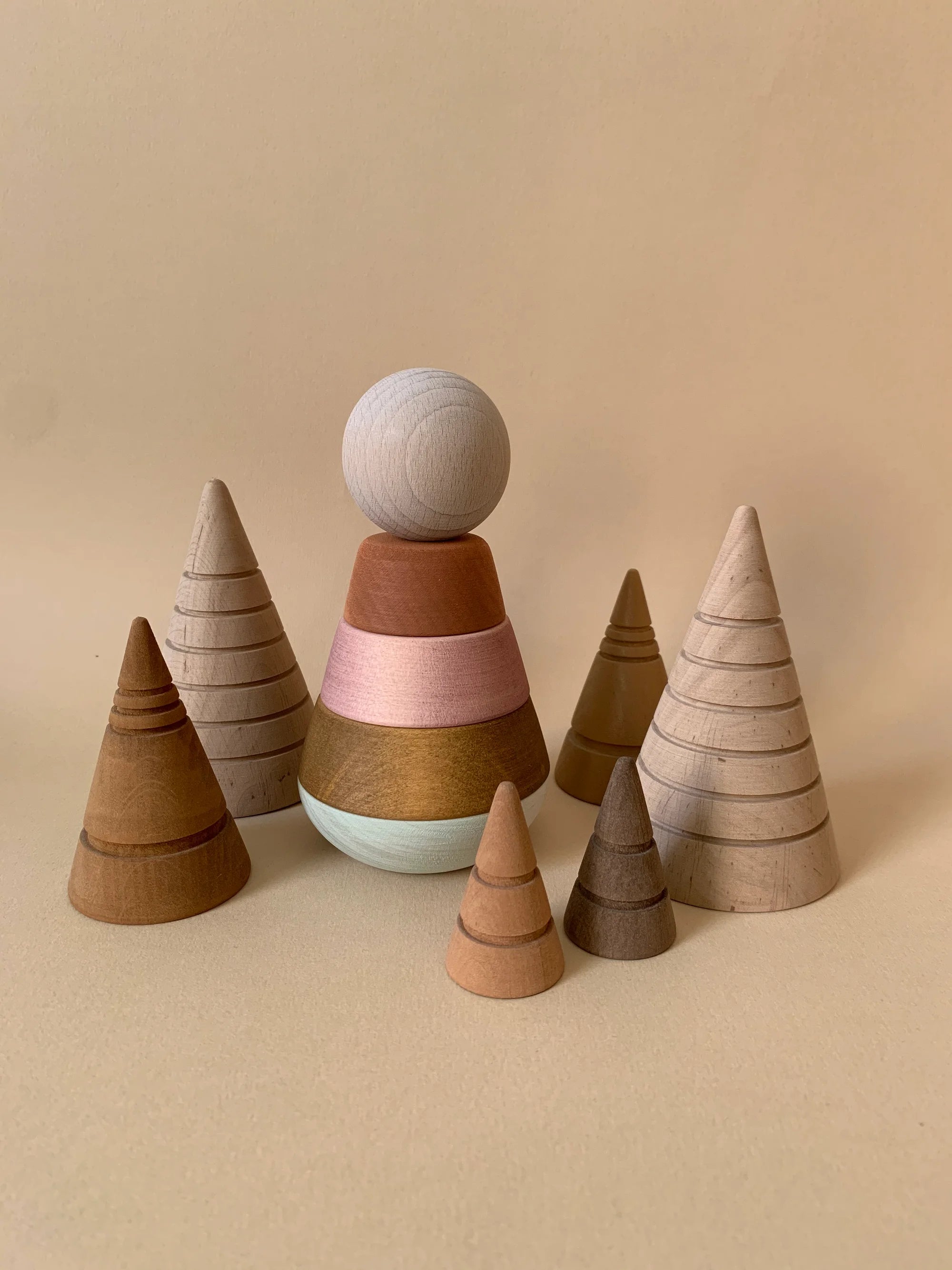 Wooden Stacking Tower - Pastel