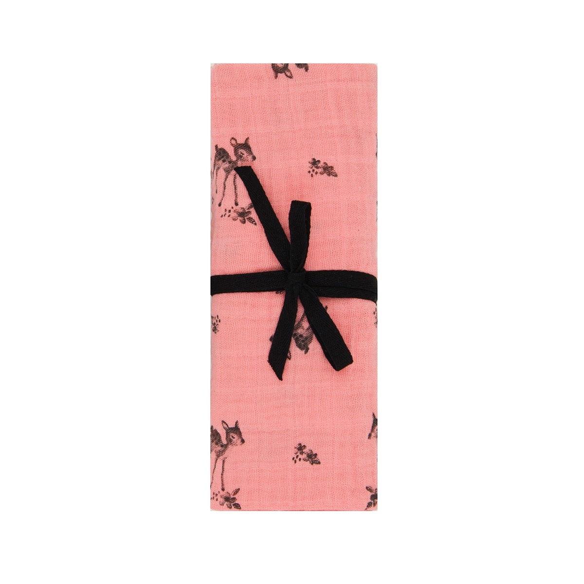 Muslin Blanket - Fawn Flamingo Pink