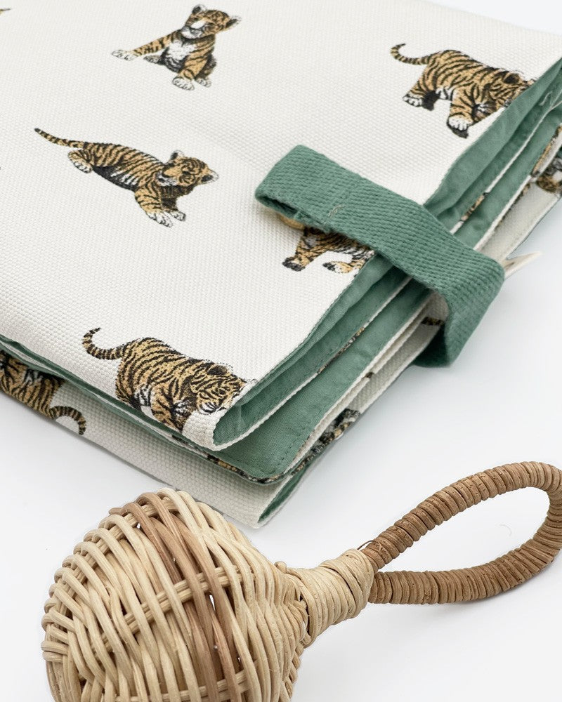 Matelas à Langer de voyage ADAM - Tigre Sauge