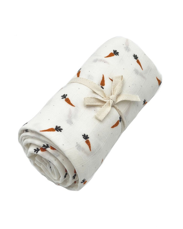 Couverture en Mousseline GASPARD - Carottes