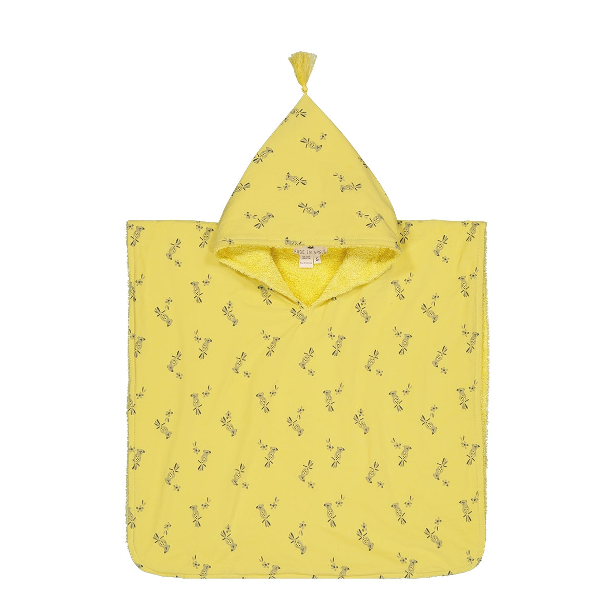 Poncho de bain - Perroquet jaune