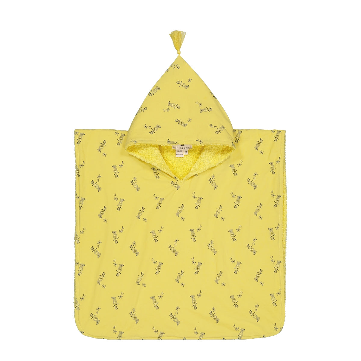 Poncho de bain - Perroquet jaune