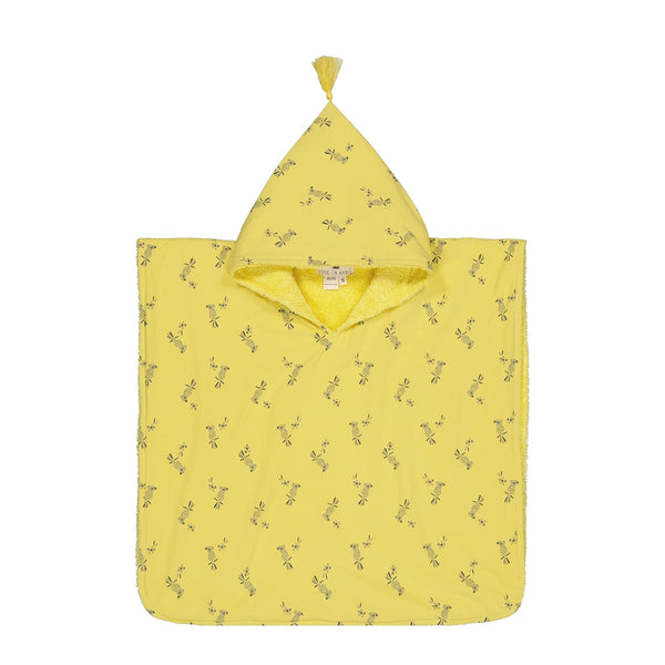 Bath poncho - Yellow parrot