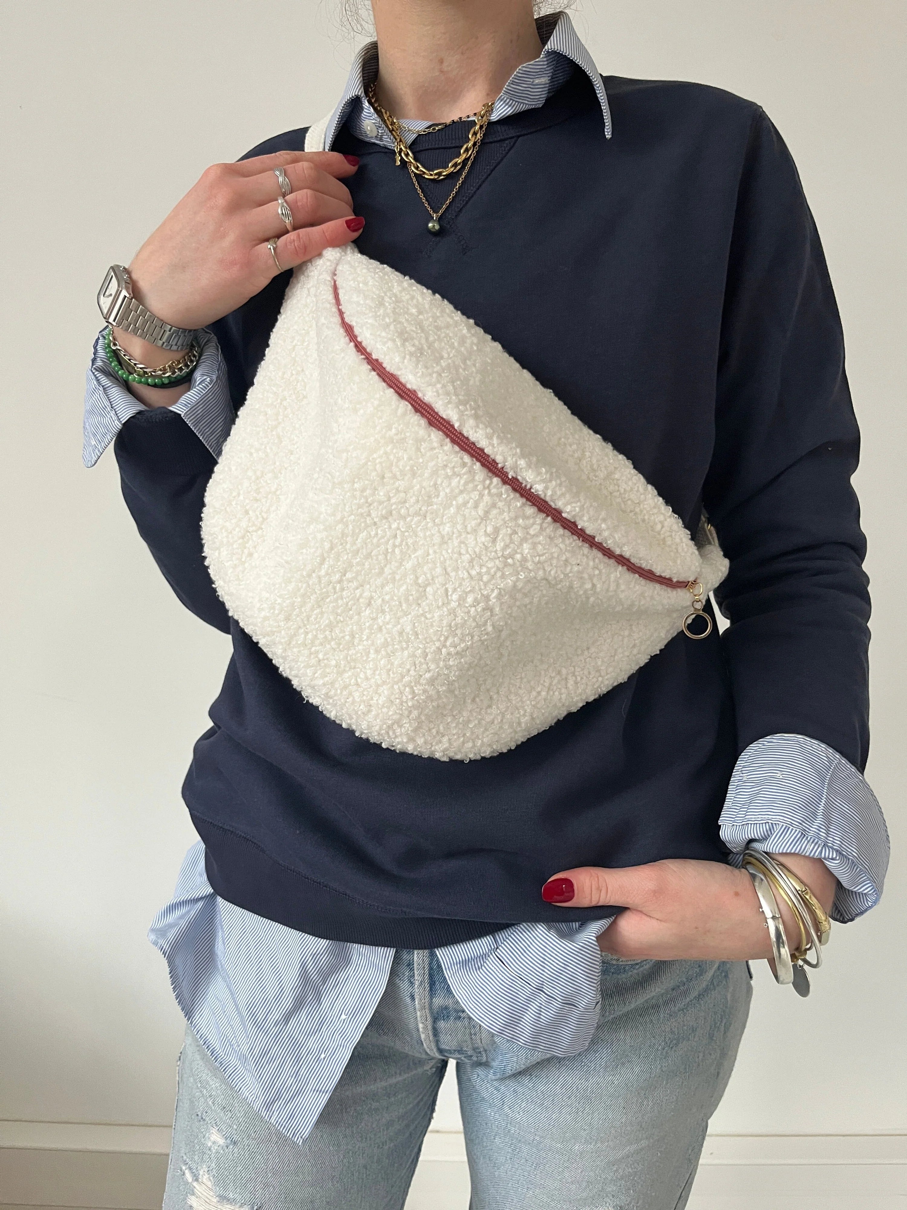 Banana Diaper Bag - White