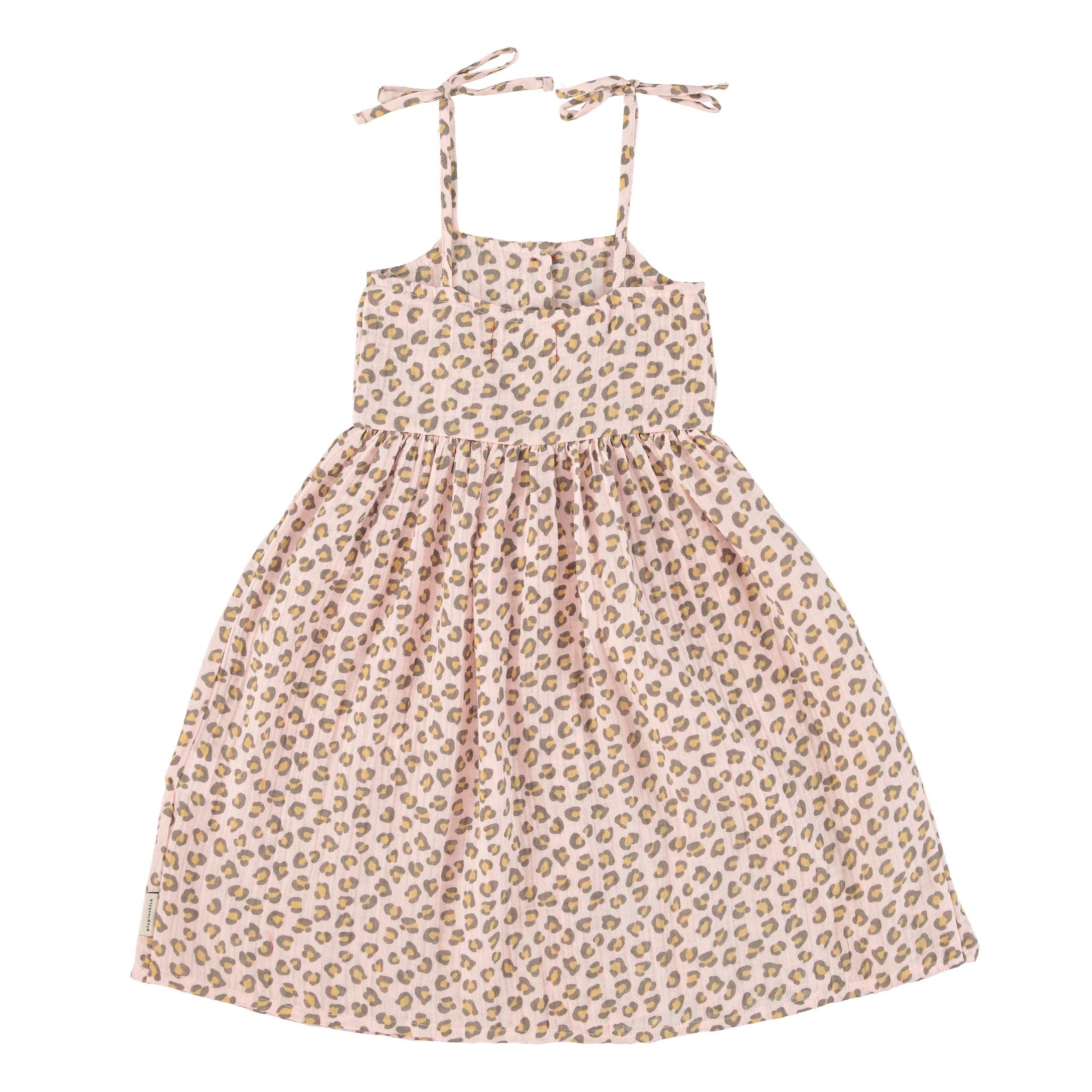 Leopard Dress - Pale pink