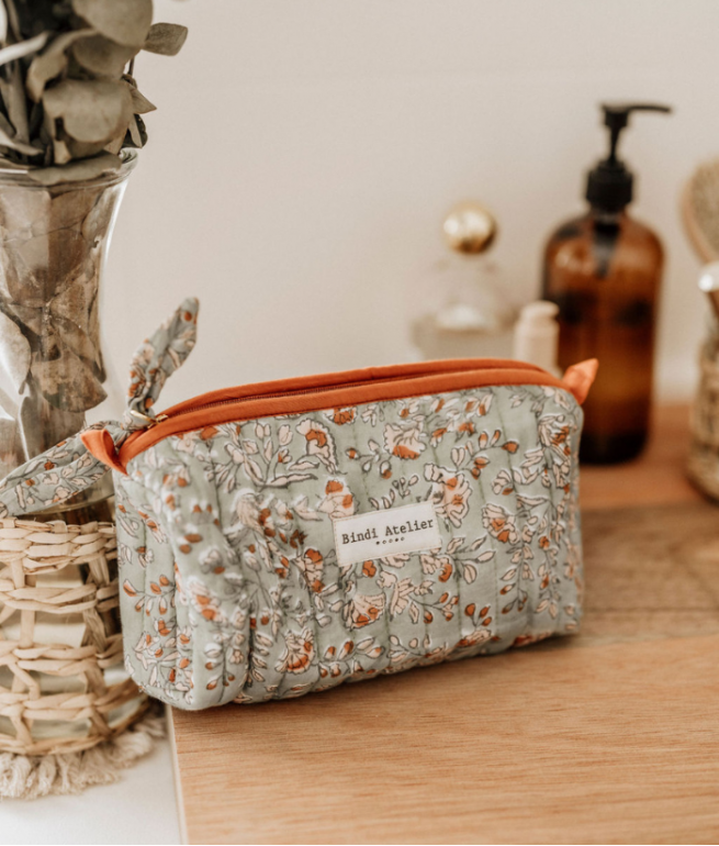 Toiletry/makeup bags - Sarika Matcha