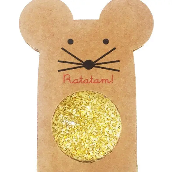 Glitter bouncing ball - Golden mouse